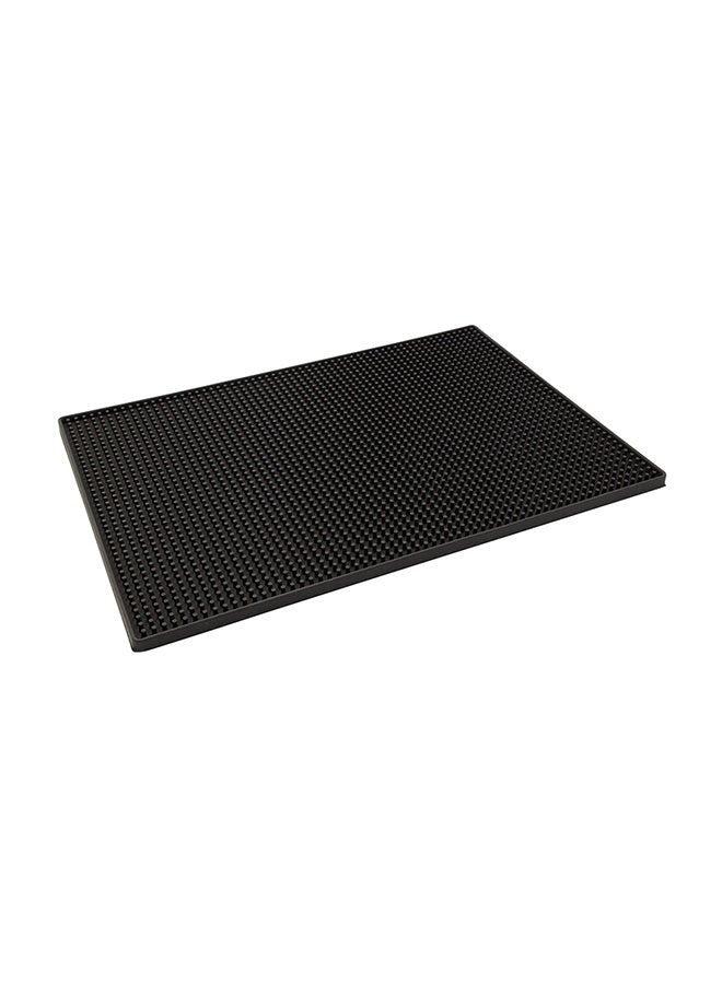 High-Grade Bar Service Mat Black 45.4 x 30.8 x 1centimeter
